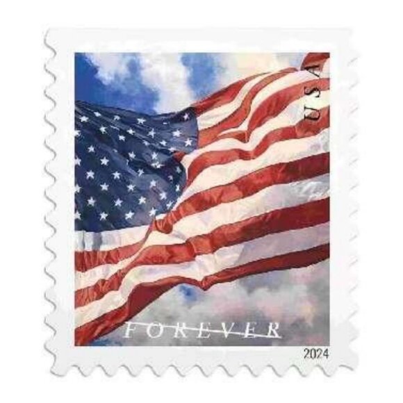 1000 usps postage forever stamps of 2024 The flag of the United States - Picture 1 of 1